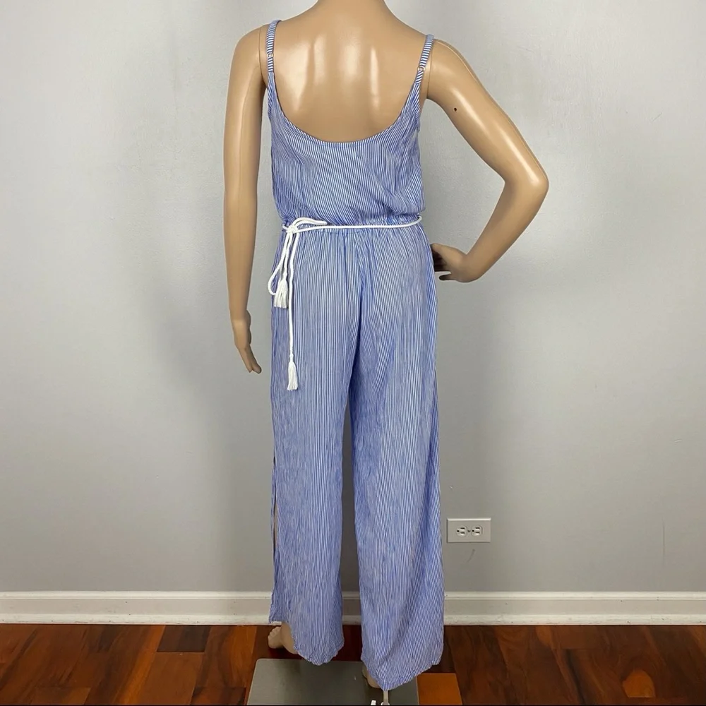 FAITHFULL THE BRAND BLUE STRIPED JUMPSUIT - Picture 10 of 11